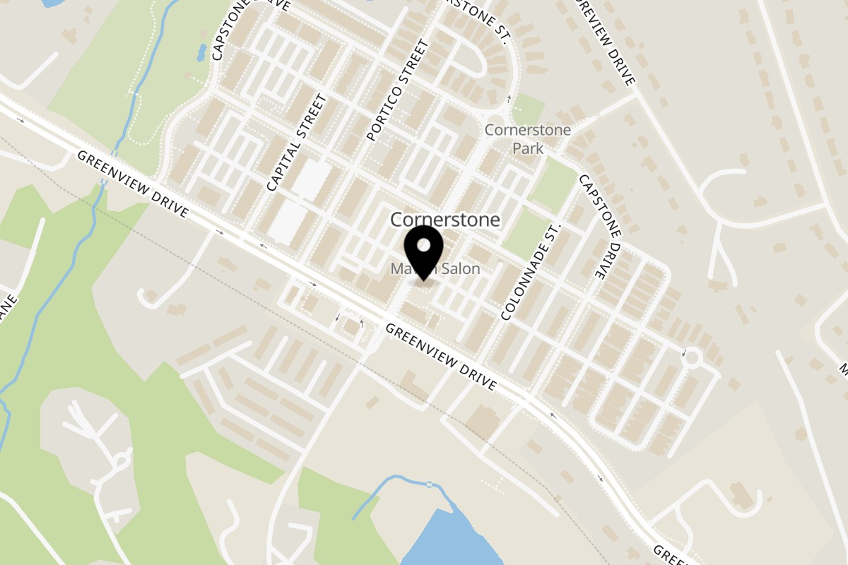 Map showing the location of Iron & Ale Lynchburg Tap and Table on 106 Cornerstone St in Lynchburg